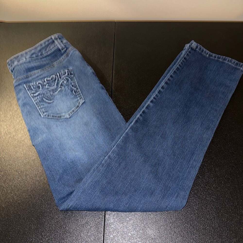 Gloria Vanderbilt Amanda Slim Jeans Women's Embellished Pocket Denim-12